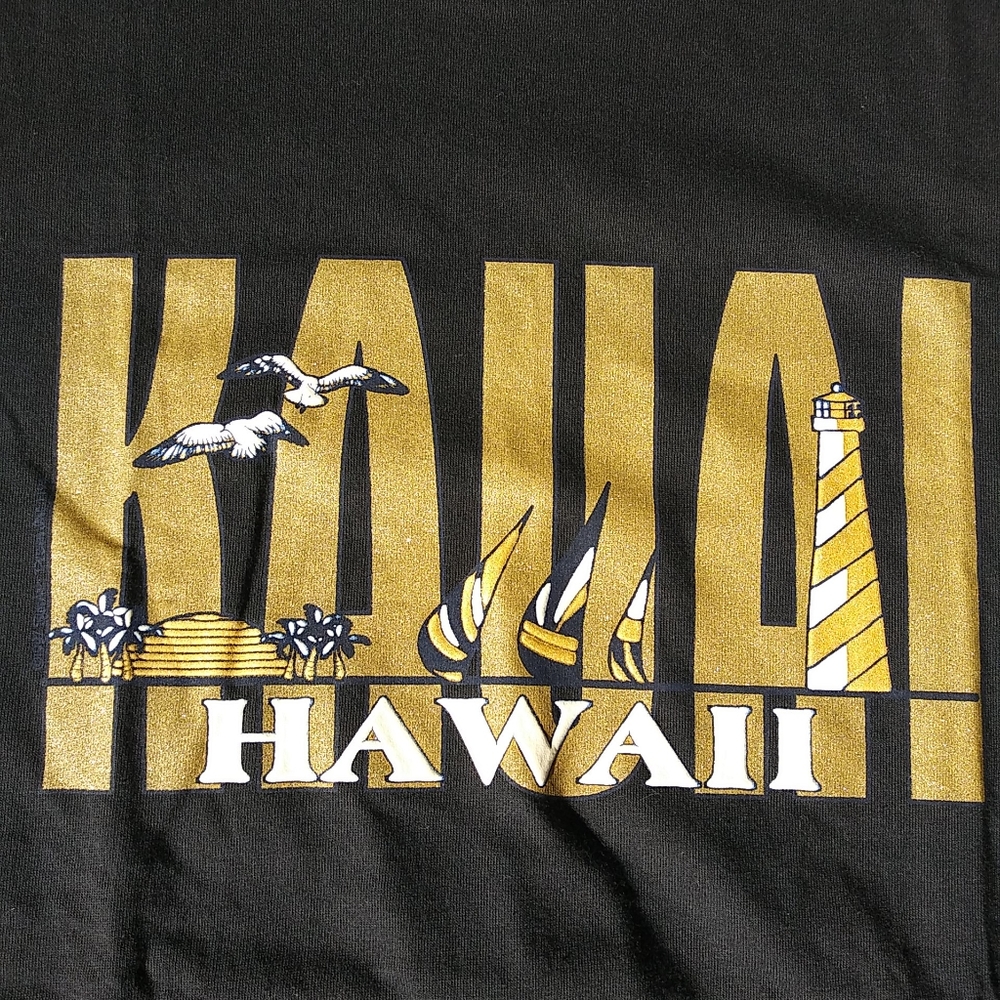 Vintage Made in USA Kauai Hawaii Graphic T Shirt